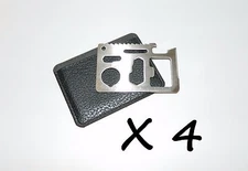 4 X Very Strong Emergency Outdoor Survival Camping Multi Tool Card With Case NEW
