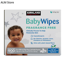 Baby Wipes Fragrance Free, 900-Count