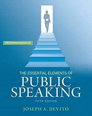 The Essential Elements of Public Speaking Paperback Joseph A. DeV