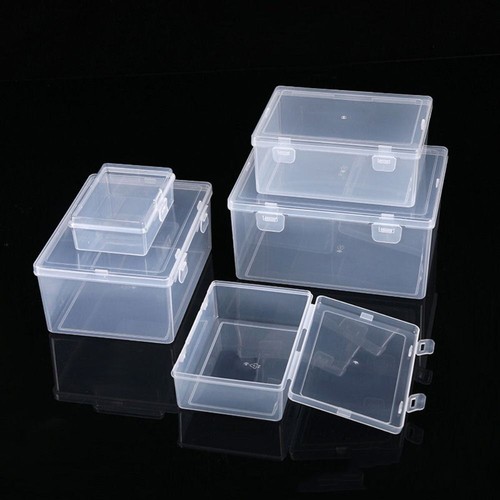 Square Jewelry Beads Container Plastic Small Items Case Power Tools