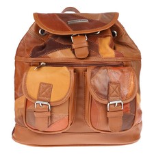 Großer echt Leder Damen Rucksack Day Bag Tasche City Freizeit Umhängetasche