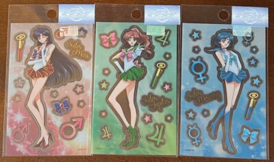 Sailor Moon Crystal Official Stickers Sun-Star Stationary Jupiter Mars Mercury