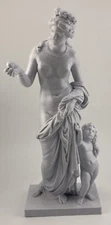 CLASSICAL SCULPTURE VENUS WITH APPLE 9.8 INCH/250 MM, MUSEUM REPRODUCTION