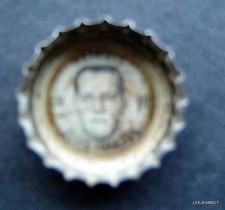 1960's Coke Bottle Cap Football NFL New England Patriots Ellis Johnson