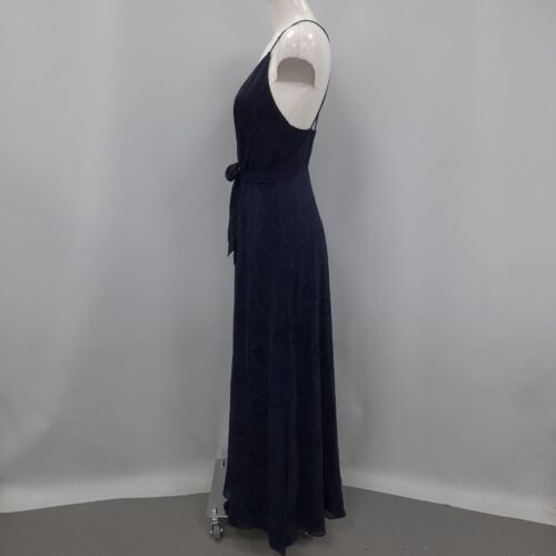 Whistles Noa Jacquard Maxi Dress UK 12 Navy Blue Strappy New RRP £299 FPL-RMF - Picture 3 of 7