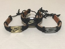 Nike Handmade Leather Braided Tribal Bracelet NWOT