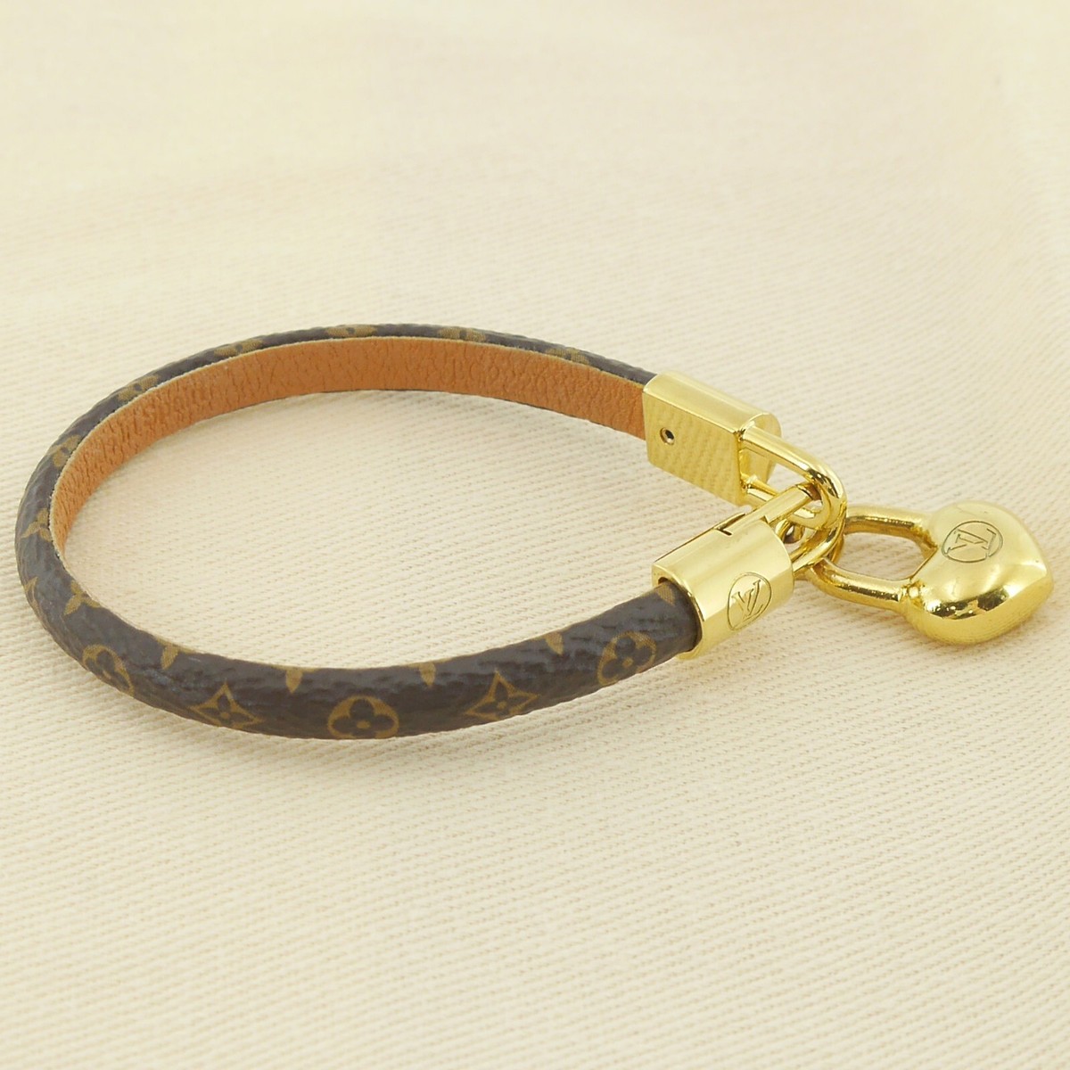 Authentic LOUIS VUITTON Crazy In Lock Bracelet Monogram Canvas 