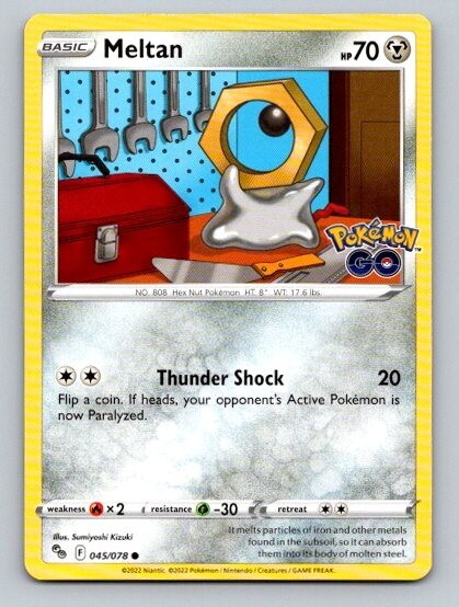 2022 Pokemon Card Pokemon Go Meltan 45/78