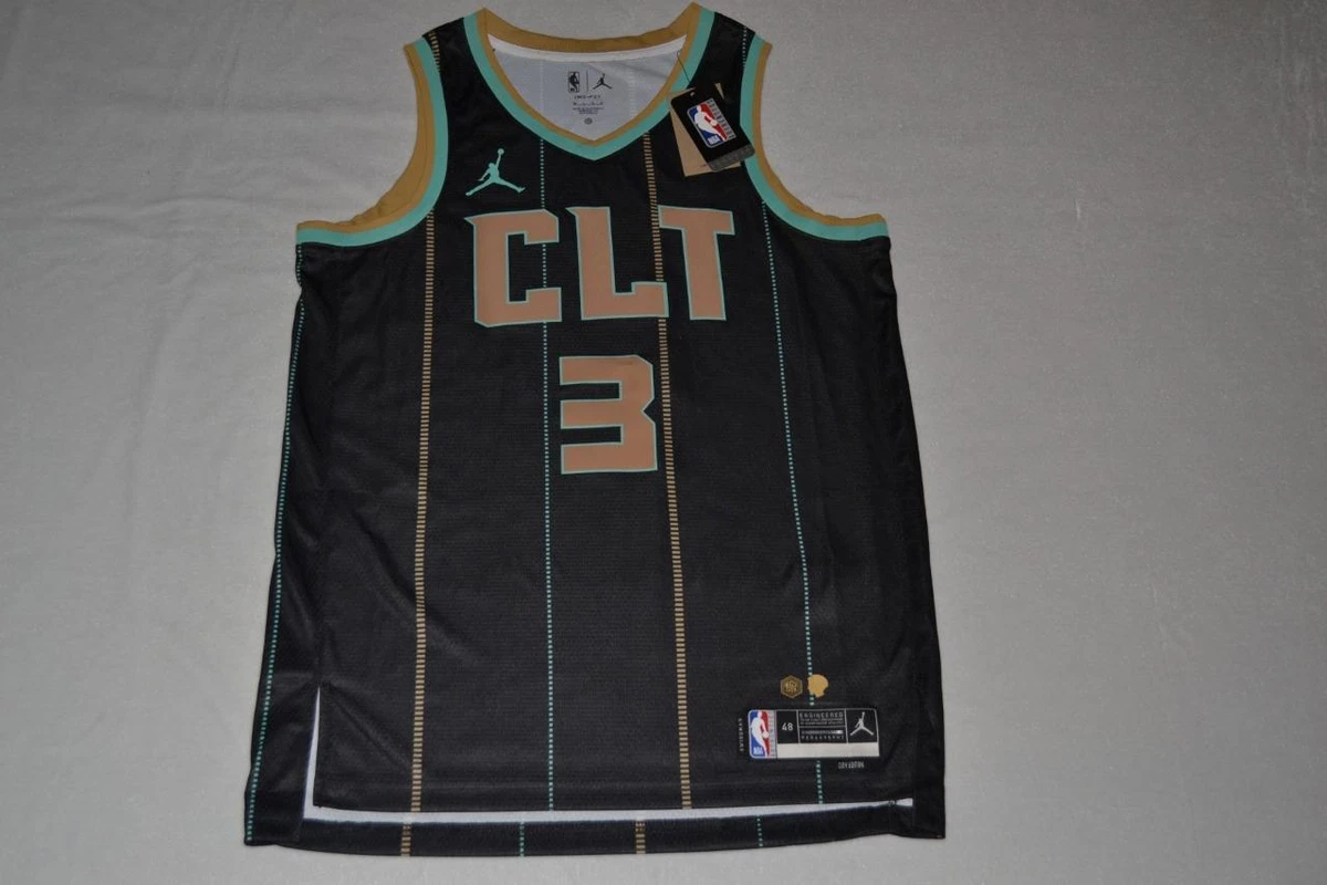 Jordan Men s City Edition Charlotte Hornets Terry Rozier 3 Black