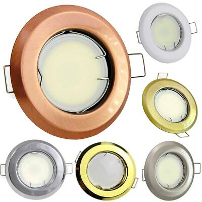 LED Einbau-Strahler 1W-9W 230V rund GU10 Decken-Leuchte 55-60mm Spot Lampe Panel