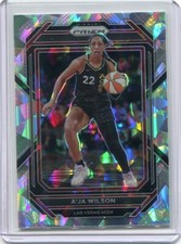 2023 Panini Prizm WNBA A'JA WILSON Silver Cracked Ice #25 LAS VEGAS ACES