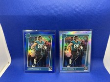 2 CARD! 2021 Optic Luke Farrell Rated Rookie Blue Prizm /179 + holo Jaguars 🔥👀