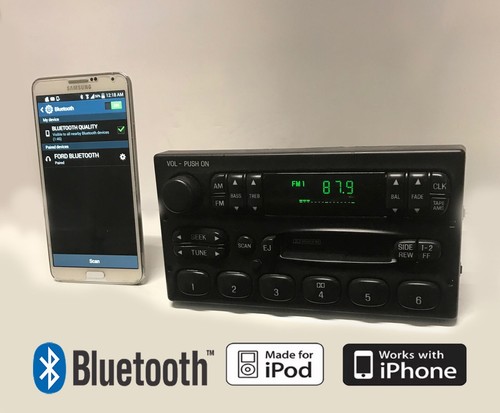 98-00 Ford F150 F250 F350 Superduty AM FM BLUETOOTH FEATURE F85F-19B132-AA OEM - 第 1/6 張圖片