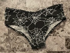 NWOT VICTORIA'S SECRET PINK SPIDERWEB HALLOWEEN RIBBED KNIT CHEEKSTER PANTIES