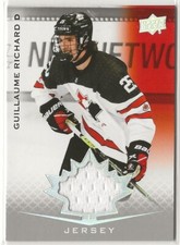 2021 2021-22 Upper Deck Team Canada Juniors Jerseys #98 Guillaume Richard U18 SP