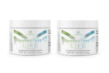 Mannatech 2 Pack Ambrotose LIFE 100g Canister Pure Ambrotose Powder Immune NEW