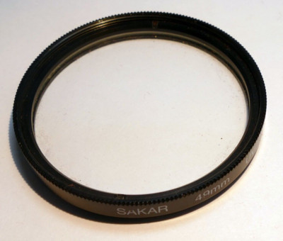 Sakar 49mm Lens Filter UV protection threaded screw in type