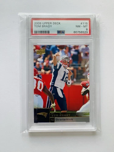 2009 Upper Deck Tom Brady PSA 8