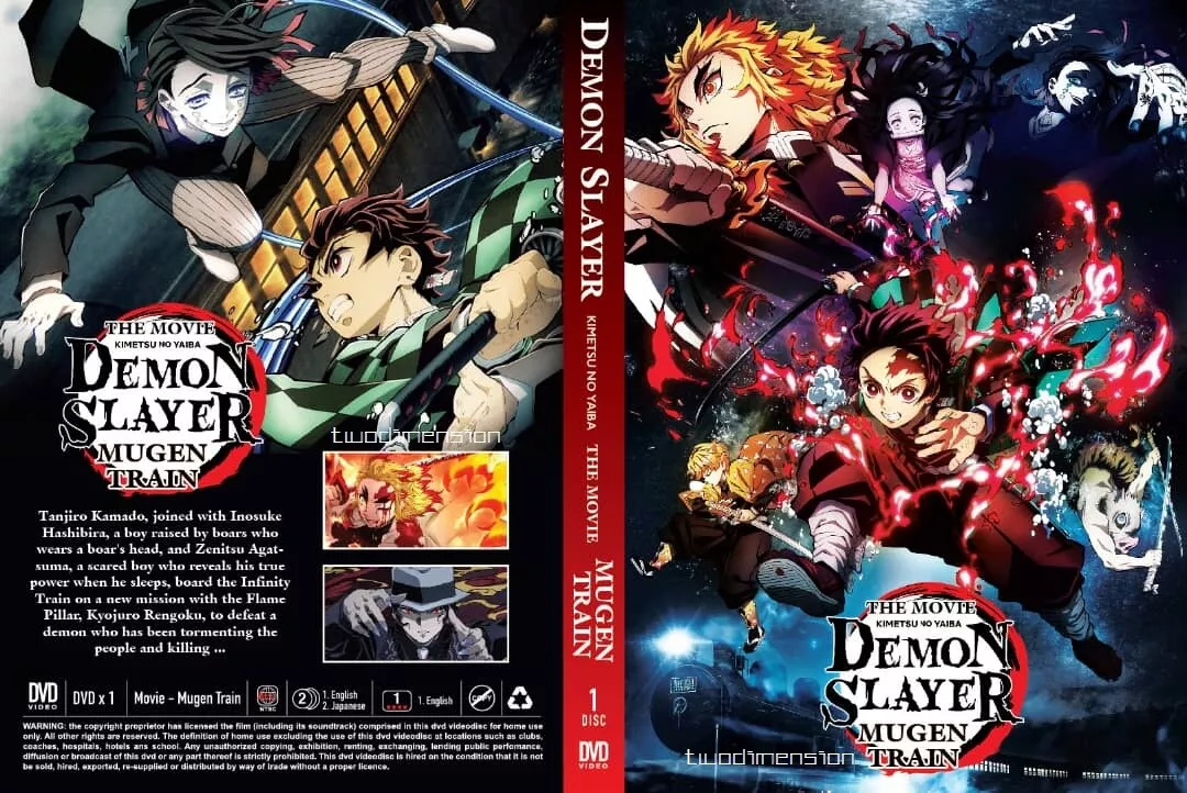 Dvd Demon Slayer Dublado + Filme Mugen Train Dual