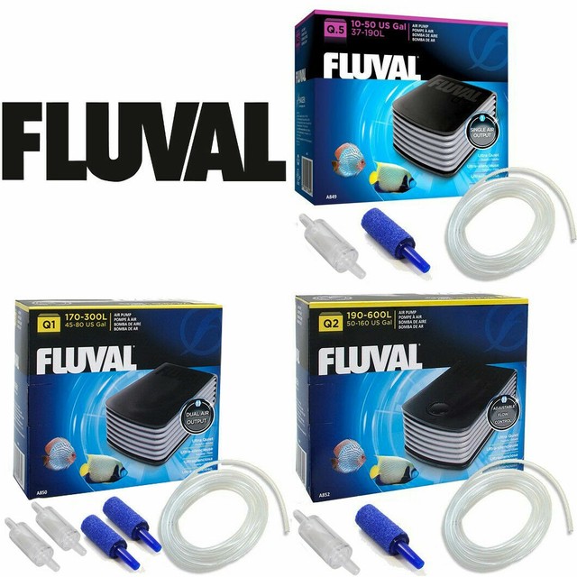 Fluval Q1 Aquarium Air Pump Powerful Noise Suppressing Baffle Chamber