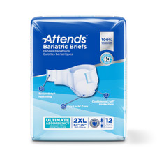 Attends Bariatric Briefs 2XL DD50 Adult Diaper Incontinence Aids