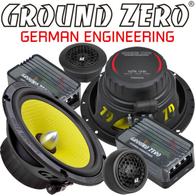Ground Zero GZTC 165.2X 165mm 2 Wege Compo Lautsprecher Set 16,5 cm inkl. Gitter