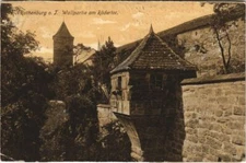 Old postcard postcard Rothenburg - wall part at the Rodertor GERMANY (1075000)