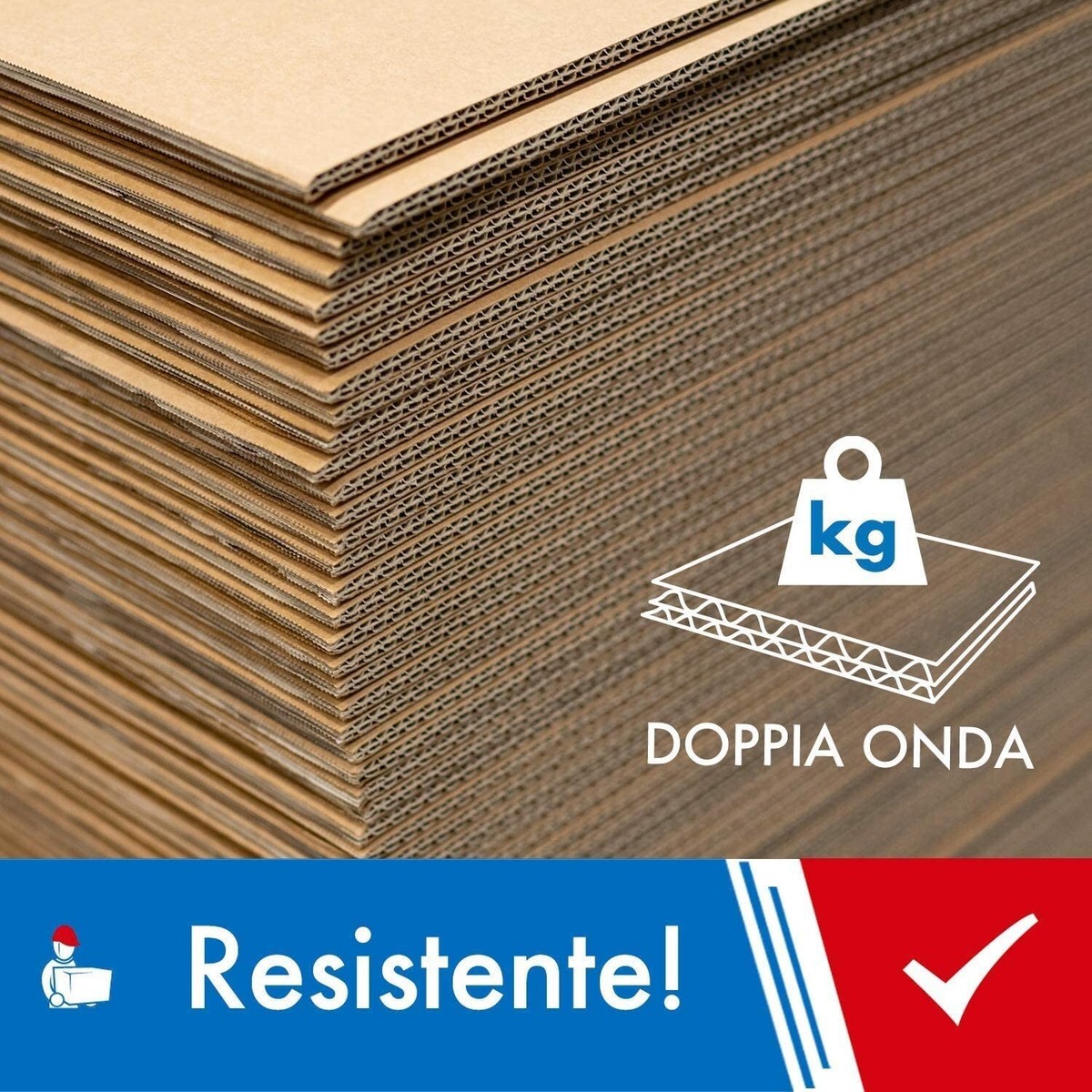 Scatola Cartone Bricoman Scatole Di Cartone Per Traslochi E Stoccaggio, Imballaggio Grandi Da 50 X 30 X 30 Cm | Confezione Da 5 Pezzi | Resistenti E Spaziose Per Imballare, Spedizioni, Spedizioni (confezione Da 5 Scatola Trasloco 60x40