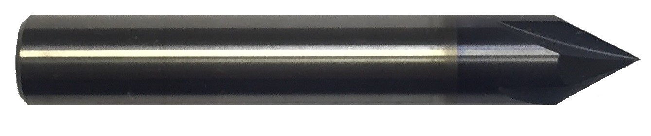 3/8" Solid Carbide 120-Degree Chamfer Mill - 4 Flute, TiAlN Coated, Made In USA 2 thumbnail image