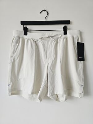 NWT LULULEMON BONE White License To Train Shorts 7