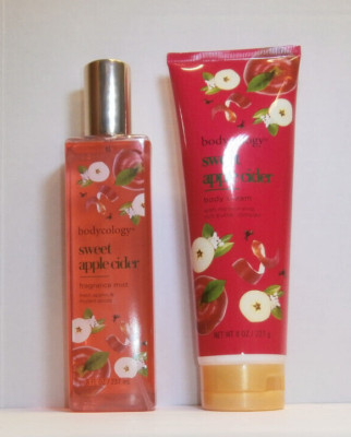 Bodycology sweet apple cider Body Cream 8oz + Fragrance Mist 8oz 8 oz ( 1 SET )