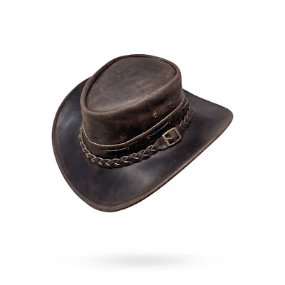 Lederhut Western Cowboy – Outdoor Hut Reiten, Wandern & Abenteuer Iron Bark - Bild 1 von 4
