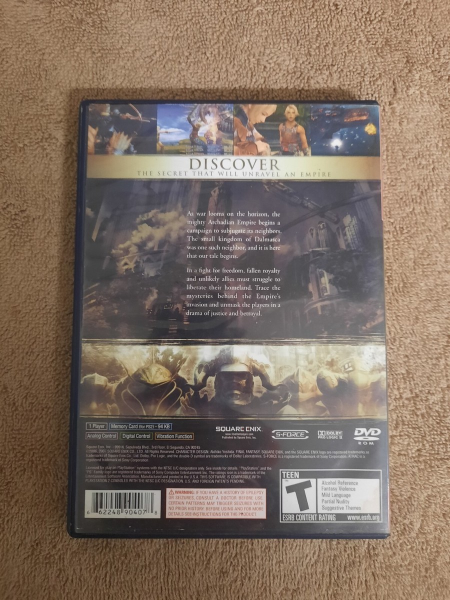 jeu game guide final fantasy 12 XII collector french fr ps2
