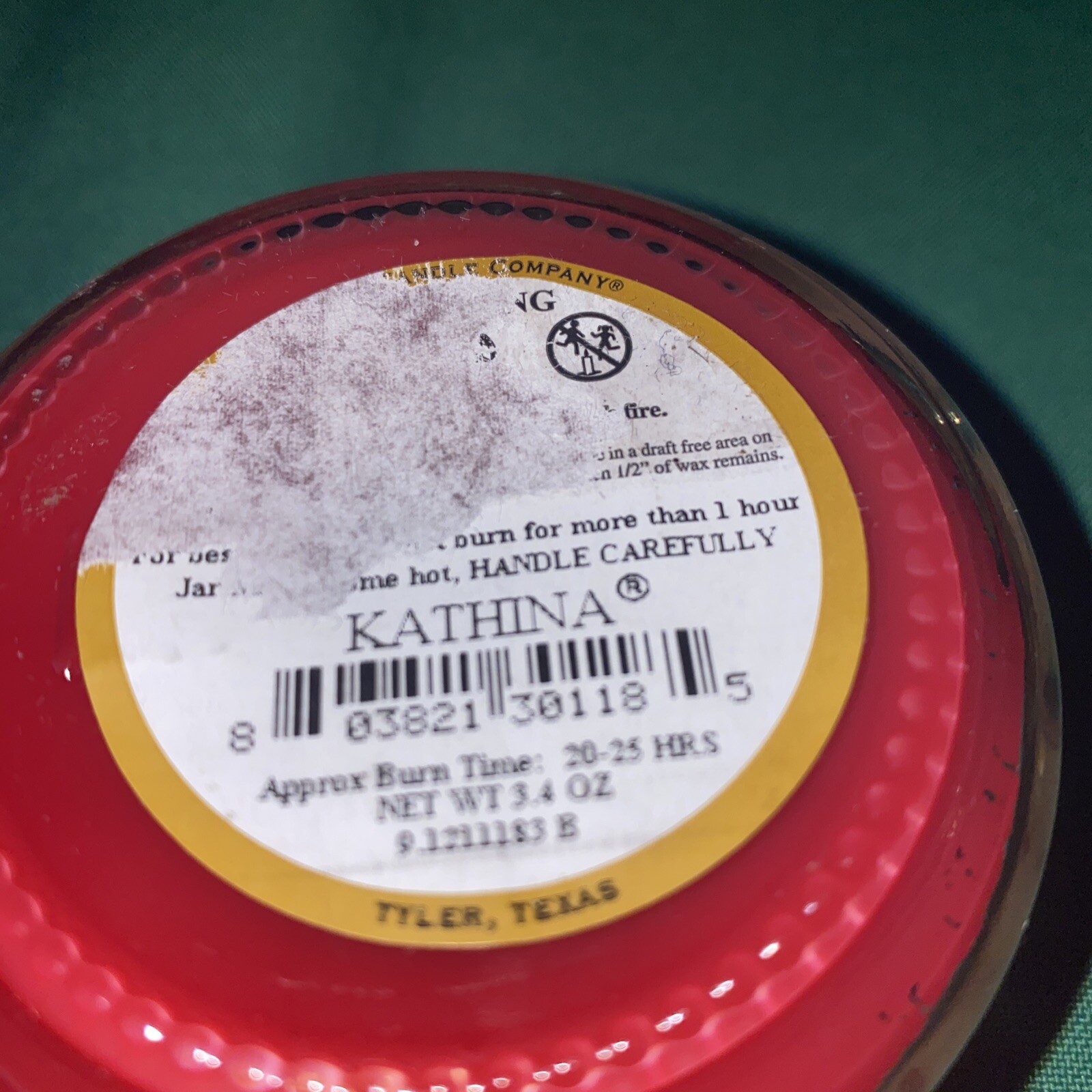 Tyler Candle Company Bougie Parfumee 3.4 oz. Used K1 803821301185 eBay