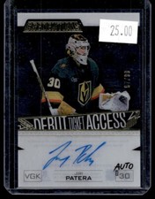 2023-24 Debut Ticket Access Autograph Rookie Jiri Patera RC Auto /99 Vegas
