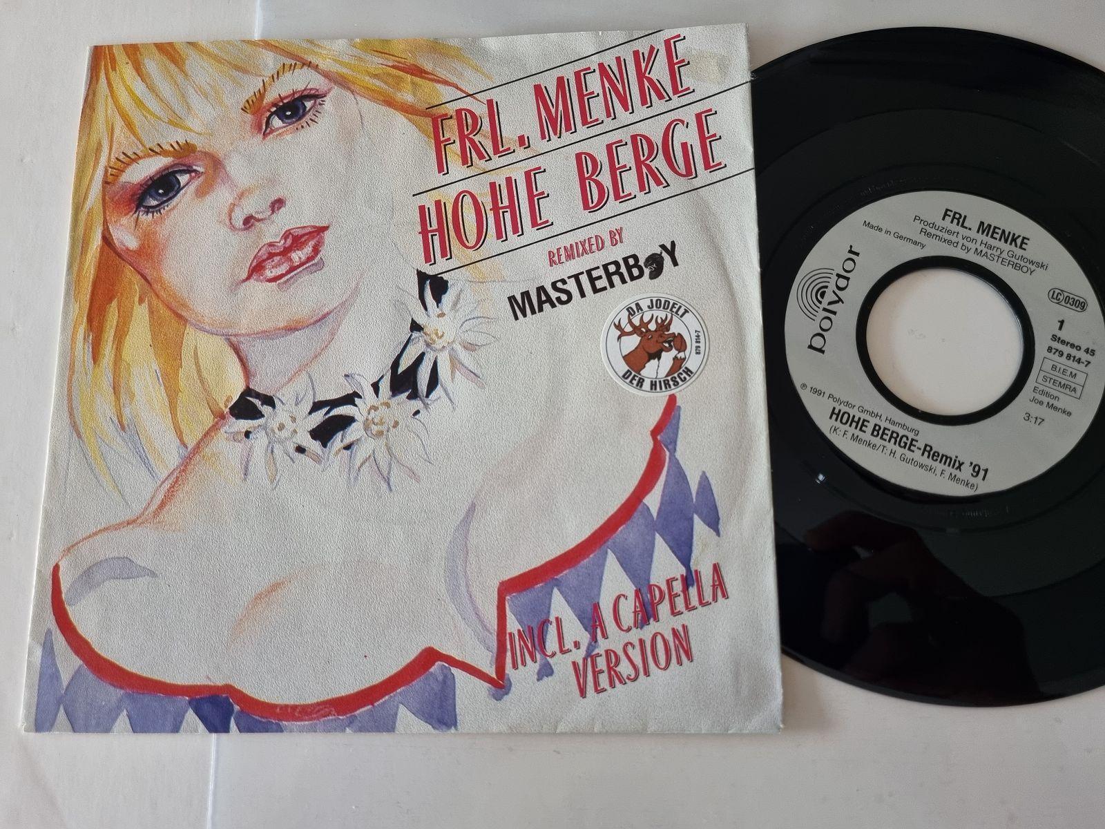 7"" Single Frl. Menke - Hohe Berge REMIX 91 Vinyl Germany