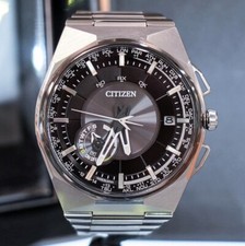 CITIZEN Eco-Drive Satellite Wave Watch CC2006-53E F100 Date Titanium Wristwatch