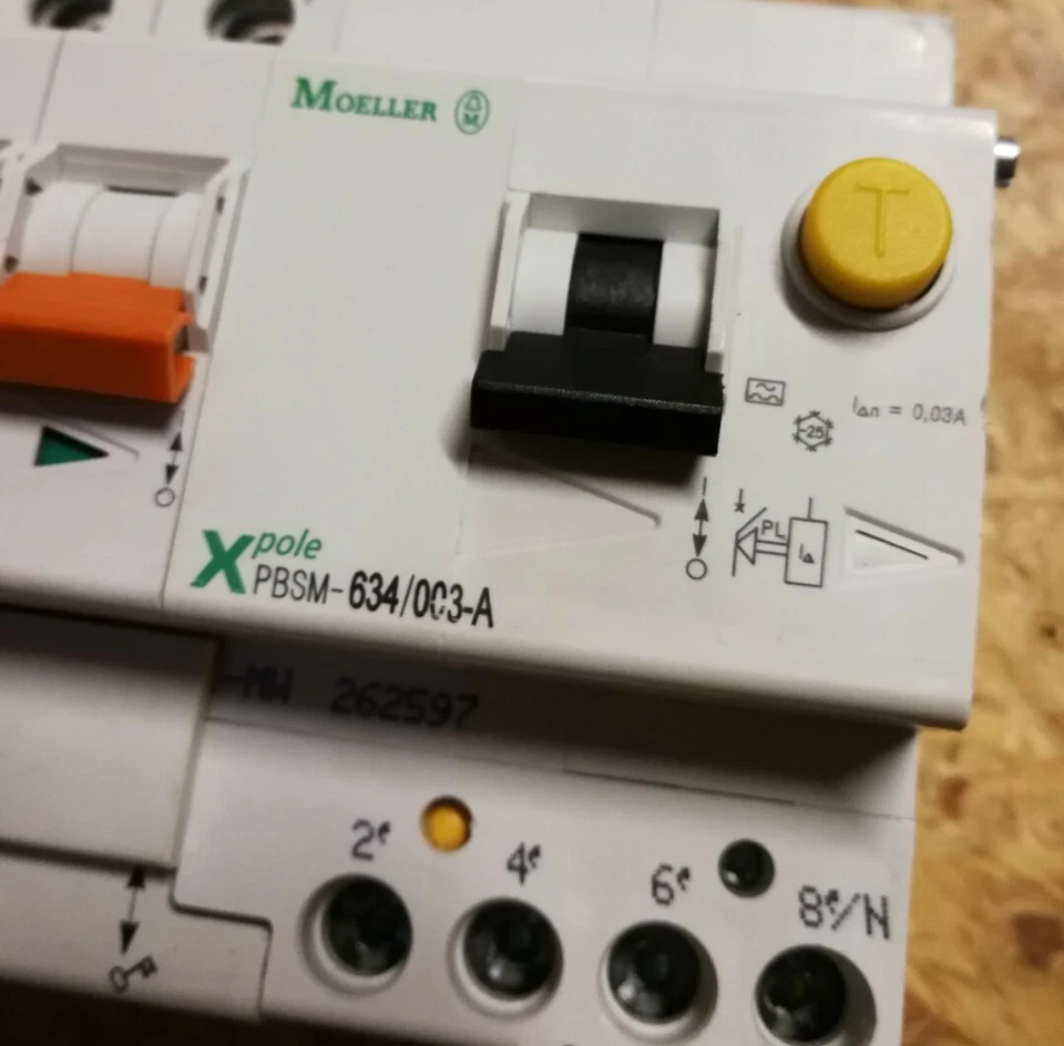 Klöckner Moeller FI-LS Schalter C63A 30mA 0,03A PBSM-634/003-A + PLSM-C63/4 - Bild 3 von 4