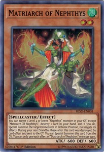 Matriarch of Nephthys - HISU-EN001 - Super Rare - 1st Edition x3 - Near Mint