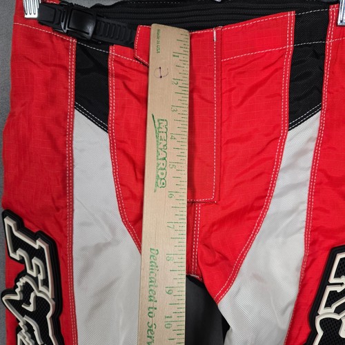 Fox Racing kids boys Motocross Racing Pants Size 12/14 (28) red black - Picture 9 of 11