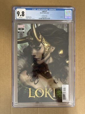 LOKI #1 CGC 9.8  1st Print 2023 Stanley  Artgerm  Lau Variant Marvel ( Thor )