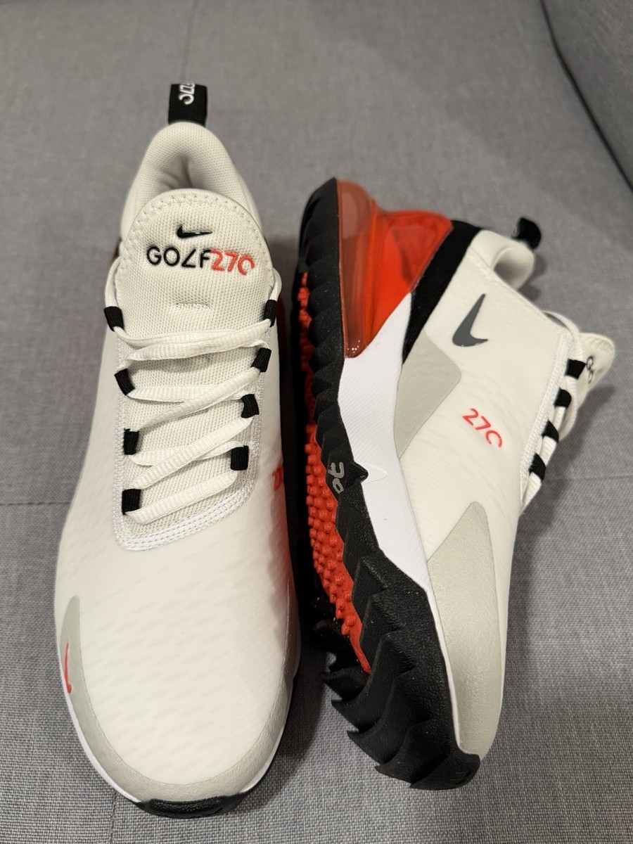 Nike Air Max 270 G Golf Shoes White Red Black Men's Size 6.5