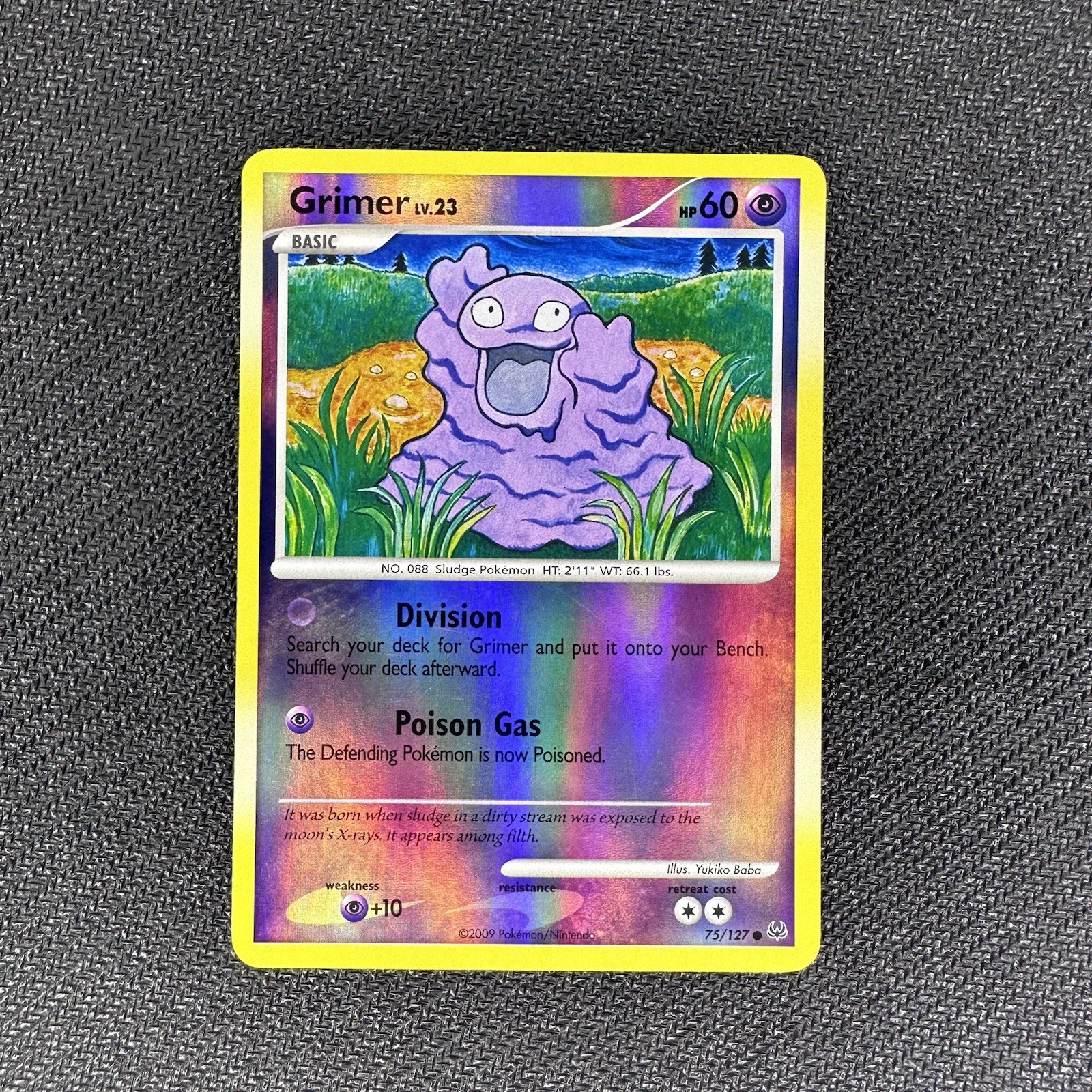 Grimer Reverse Holo Common Platinum 75/127 Pokemon TCG LP