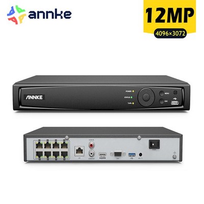 ANNKE 8 Kanäle NVR Überwachungssystem Rekorder für 2MP 5MP 8MP 12MP PoE Kamera