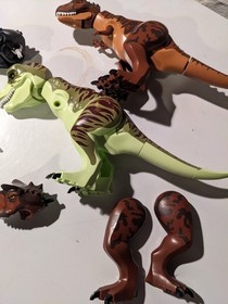 LEGO Jurassic World Dinosaur 76941 Carnotaurus & 76944 Parts Lot