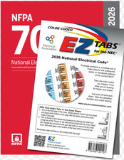 NFPA 70 2026 Nec Code Book Spiral + index tab