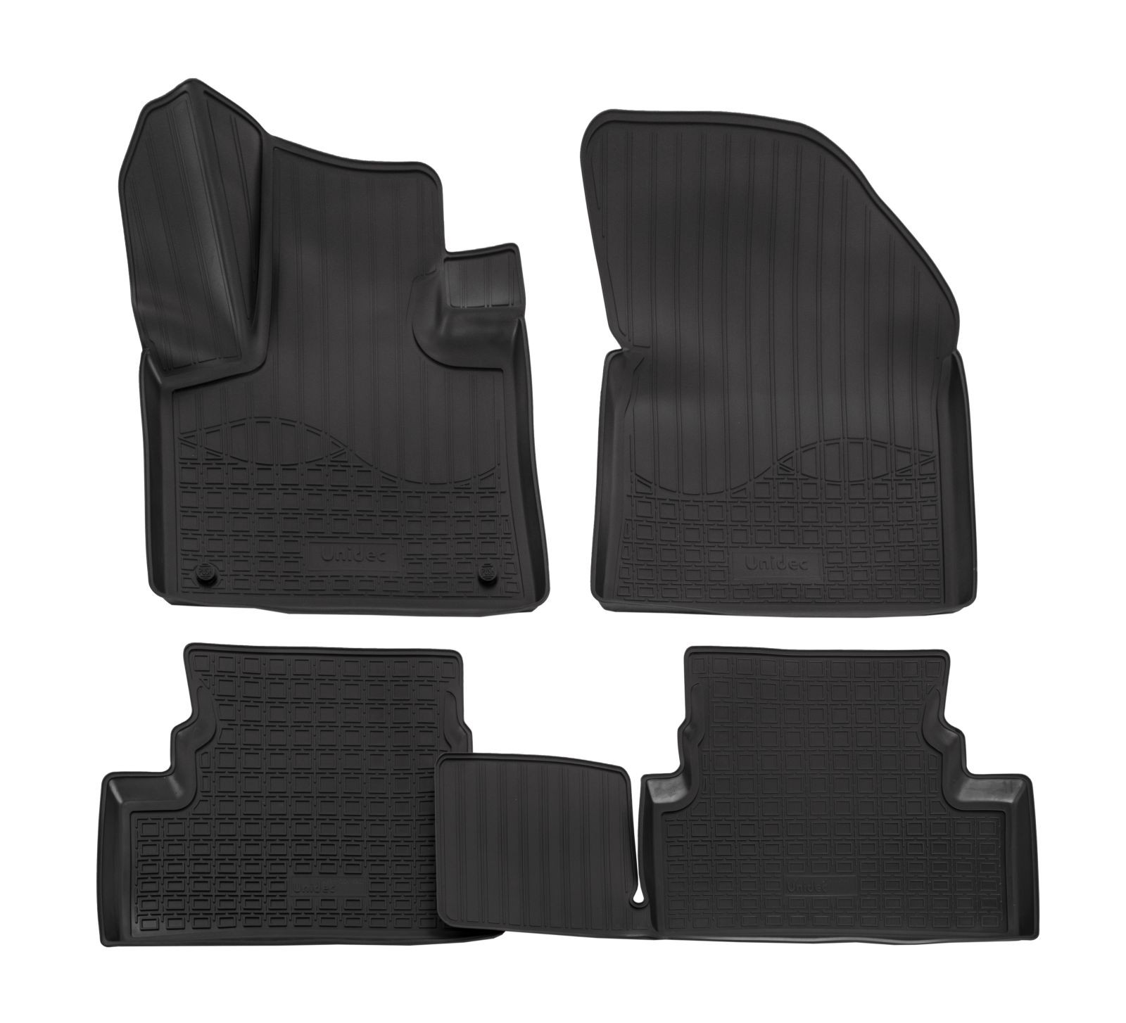 Tapis de sol caoutchouc 3D haut de gamme pour habitacle de Peugeot 3008 2017-2024