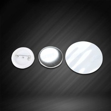 100 Sets Metal Blank Badge Brooches Lapel Pin DIY Parts for Button Maker Machine