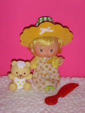 Vintage Strawberry Shortcake  BUTTER COOKIE doll  JELLY BEAR pet  1981 1982 a