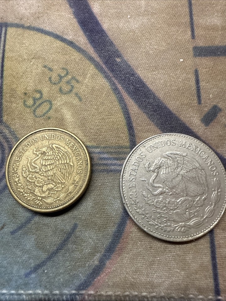 Mexican Coins Set 1981 $20 Peso & 1985 $100 Peso. MUST SEE! | eBay